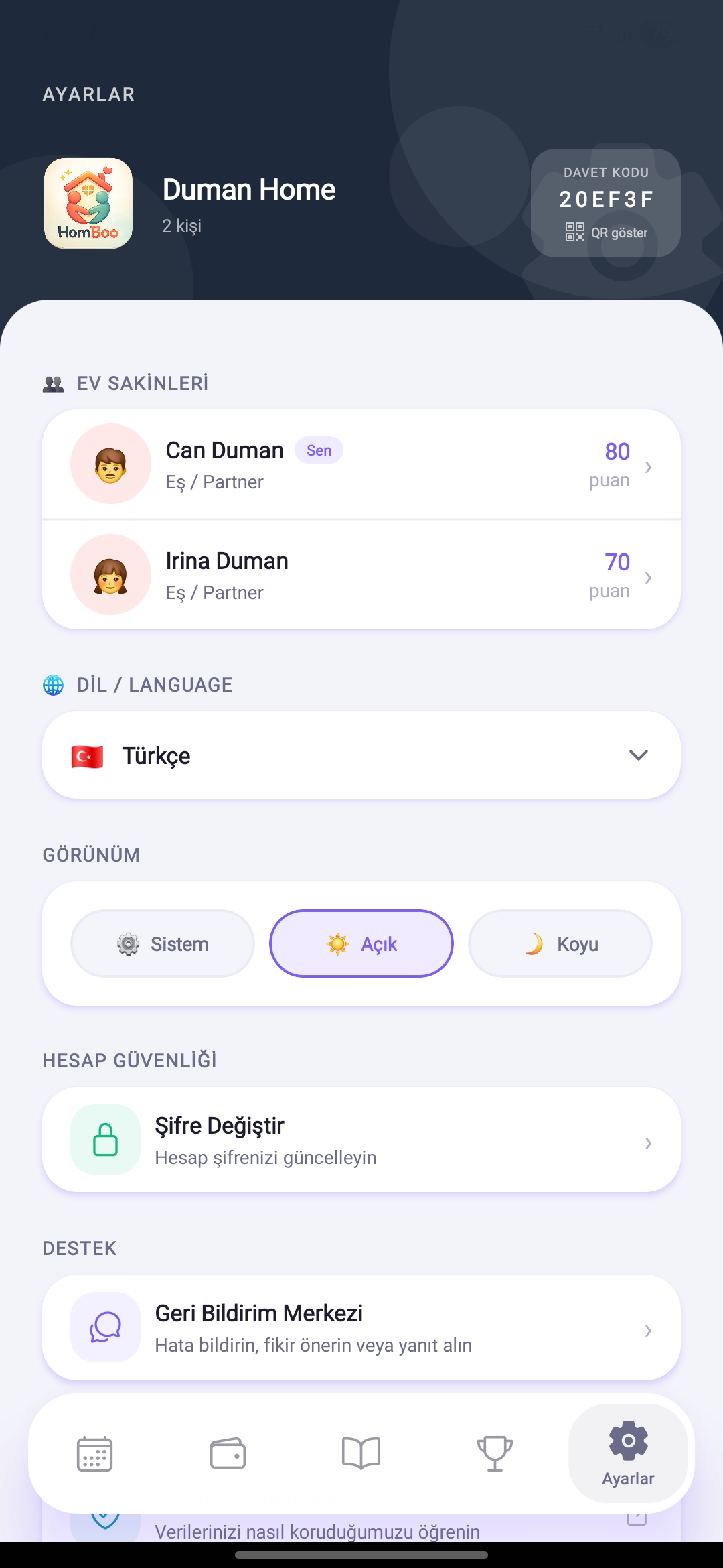 Bildirim ayarları